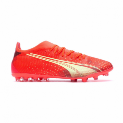 Zapatillas Fútbol Puma Ultra Match MG Coral Hombre