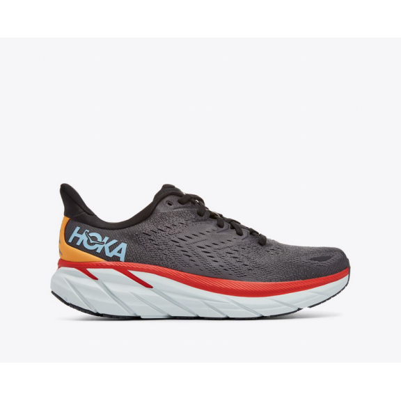 Zapatillas Running Hoka Clifton 8 Antracita Rojo Hombre 3 Zapatillas Running Hoka Clifton 8 Antracita Rojo Hombre