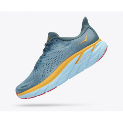 Zapatillas Running Hoka Clifton 8 Azul Amarillo Hombre -Fitness comercio zapatillas running hoka clifton 8 azul amarillo hombre 4