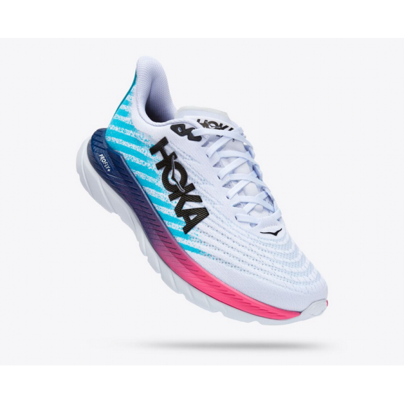 Zapatillas Running Hoka Mach 5 Blanco Azul Rosa Hombre 5 Zapatillas Running Hoka Mach 5 Blanco Azul Rosa Hombre - Imagen 3