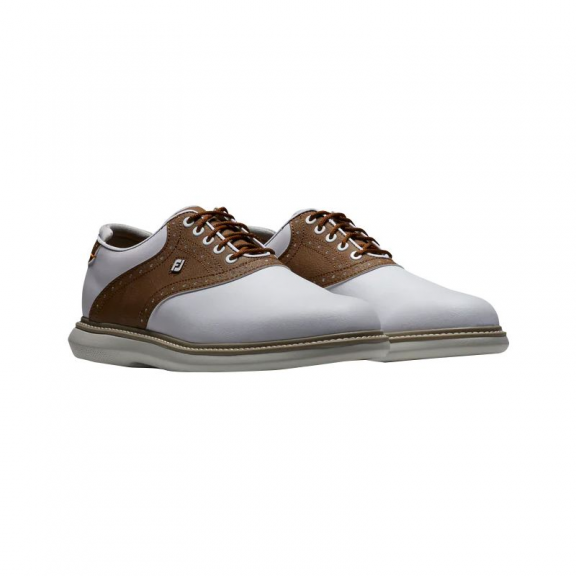 Foot Joy Zapatos Golf Footjoy Traditions Blanco Marrón Hombre 5 Foot Joy Zapatos Golf Footjoy Traditions Blanco Marrón Hombre - Imagen 3